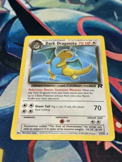 Dark Dragonite 22/82 Pokemon TCG 2000 Team Rocket Set Non-Holo Rare NM Card - Image 5
