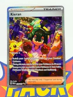 Kieran SIR Special Illustration Rare Twilight Masquerade Pokemon TCG 218/167 - Image 1