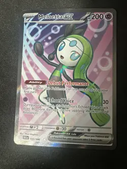 Meloetta ex 159/086 Ultra Rare SV: Black Bolt Holo Pokemon TCG - NM - Image 1