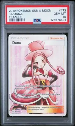 Pokemon: Sun & Moon Team Up - Dana 173/181 Ultra Rare - PSA 10 - Image 1