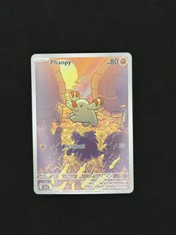 Pokemon TCG Phanpy Surging Sparks 205/191 Holo Illustration Rare - Image 1