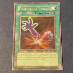 Yu-Gi-Oh! Premature Burial PSV-037 Ultra Rare Holo Lightly Played *FREE SHIP* - Image 1