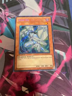 YUGIOH - DESTINY HERO DISK COMMANDER - SECRET RARE - LCGX - 1ST ED - LP - Image 1