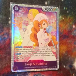 Bandai Sanji & Pudding SR EB02-035 Holo One Piece CCG Character Card English - Image 3