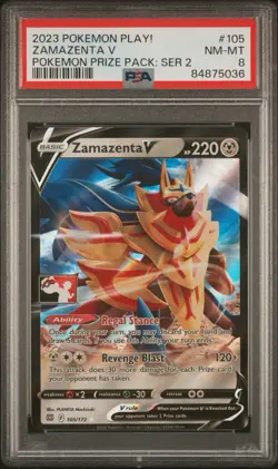 Zamazenta V 105/172 Prize Pack Series Cards Holo - Image 1