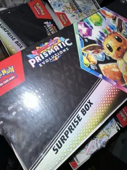 Pokemon Prismatic Evolutions Surprise Box Eevee Trading Card Game - Image 1