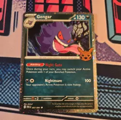 Gengar 057/091 (Cosmos Holo) Trick or Trade Booster 2024 Pokemon Card - Image 1