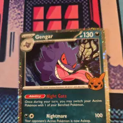 Gengar 057/091 (Cosmos Holo) Trick or Trade Booster 2024 Pokemon Card - Image 4