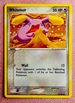 Whismur 82/101 | EX Hidden Legends | 2004 Komiya Vintage Pokemon TCG Card | LP - Image 1