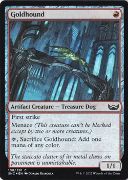 Goldhound C Streets of New Capenna 108 LP Foil - Image 1