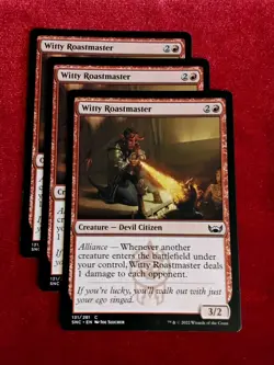 MTG (x3) Streets of New Capenna #131 C : Witty Roastmaster 🔥 Unplayed Mint+ - Image 1