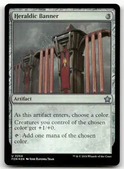Heraldic Banner #254 (Foil) (NM) Foundations FDN Magic MTG - Image 1
