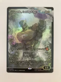 MTG TMNT Leonardo, Cutting Edge (Showcase) Foil #281 - Image 1