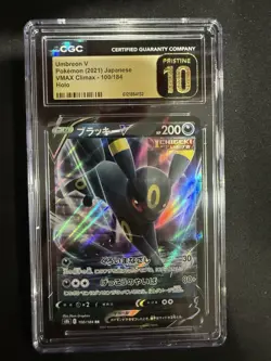 Umbreon V 100/184 Holo VMAX Climax Pokemon Japanese CGC 10 PRISTINE - Image 1
