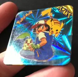 3 X Pokemon Staks Magnets Ash H Brock D Team Rocket Jessie James E Trainer SHINY - Image 4