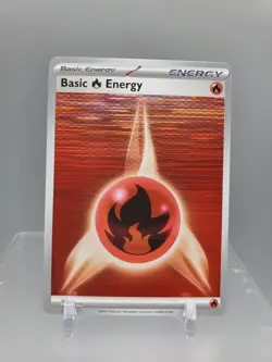 Pokemon TCG White Flare Series Fire Basic Energy Holo Card - Image 1