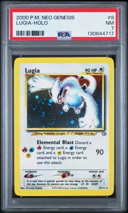 2000 Pokemon Neo Genesis Lugia-Holo PSA 7 - Image 1