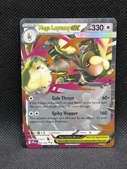 Pokemon TCG MEGA LOPUNNY EX 084/094 ME02: Phantasmal Flames Ultra Rare - Image 1