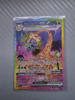 Pokemon Alolan Exeggutor EX SV08 242/191 Full Art Special Illustration Rare Hol… - Image 1