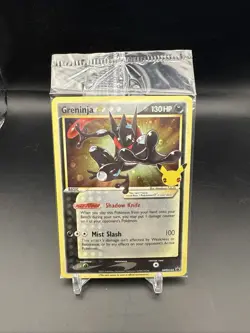 Pokemon Greninja Gold Star SWSH144 Promo Sealed Celebrations Pack NM - Image 1
