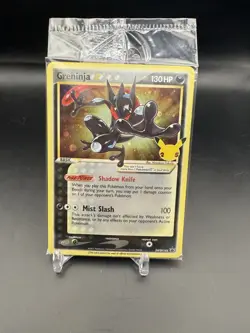 Pokemon Greninja Gold Star SWSH144 Promo Sealed Celebrations Pack NM - Image 2