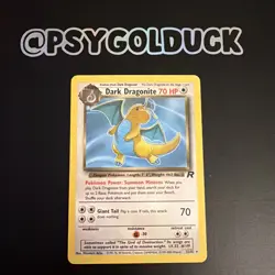 Pokemon TCG Dark Dragonite 22/82 Team Rocket Unlimited, Non-Holo A22 - Image 1