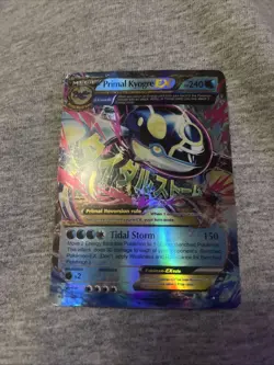 Pokemon Primal Kyogre EX Holo Ancient Mega Evolution 55/160- with a sleeve - Image 1