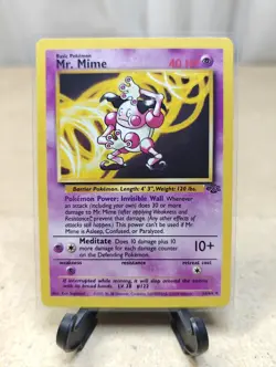 Mr. Mime Pokemon TCG 22/64 Jungle Set 1999 Unlimited - Image 1
