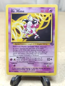 Mr. Mime Pokemon TCG 22/64 Jungle Set 1999 Unlimited - Image 2