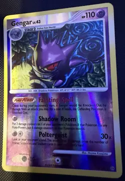 Pokemon Gengar Stormfront Reverse Holo 18/100 LP Condition - Image 2