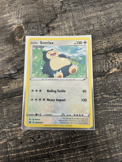 Snorlax SWSH032 Sword & Shield Black Star Promo Holo Pokemon Card LP - Image 1