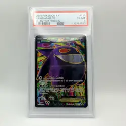 2014 POKEMON XY PHANTOM FORCES #114 FULL ART/GENGAR EX PSA 6 - Image 1