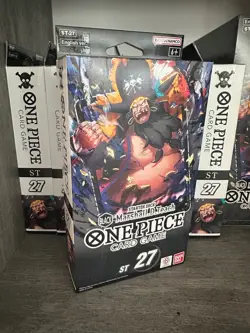 One Piece Starter Deck St 27 Blackbeard Marshall D Teach Mat &Deck Only NO PACK - Image 2