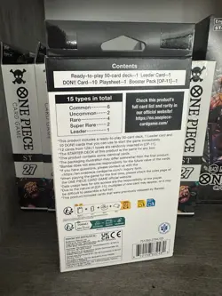 One Piece Starter Deck St 27 Blackbeard Marshall D Teach Mat &Deck Only NO PACK - Image 3