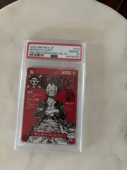 2025 One Piece Magazine Vol.20 Promo Monkey D Luffy Japanese card PSA10 - Image 1