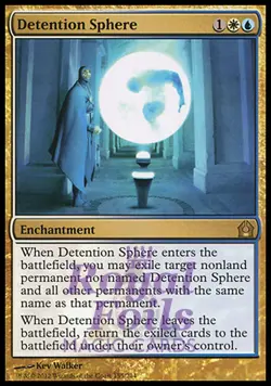 Detention Sphere 1x FOIL RTR MTG Return to Ravnica Rare MINT white blue - Image 1