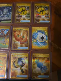 28x English Pokemon TCG Gold SR mixed card lot assorted sets - Image 3