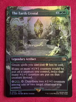 2025 MTG Final Fantasy The Earth Crystal (Borderless) Foil 0342 - Image 1