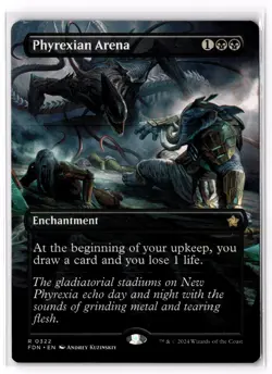 Phyrexian Arena (Borderless) 322 Foundations Normal NM - Image 1