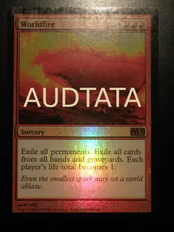 mtg magic 2013 m13 worldfire FOIL ENGLISH mondefeu premium - Image 1