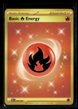 Pokemon 2023 Obsidian Flames Basic Fire Energy HR #230/197 - Image 1