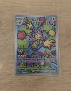 Pokemon Ambipom 107/094 Phantasmal Flames Illustration Rare Full Art Card NM - Image 1