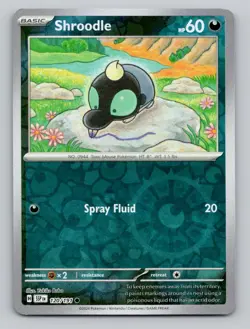 Reverse Holo Shroodle 120/191 Common Surging Sparks Pokemon - Image 1