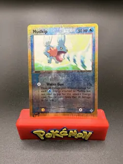 Pokemon TCG EX Dragon Mudkip #65/97 Reverse Holo Vintage WOTC E-Reader LP - Image 1