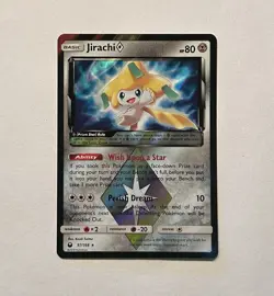 Pokemon SM - Celestial Storm Prism Rare Jirachi Prism Star #97/168 NM - Image 1