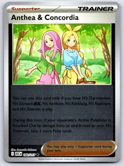ANTHEA & CONCORDIA 182/217 REVERSE HOLO ME: ASCENDED HEROES POKEMON NEAR MINT - Image 1