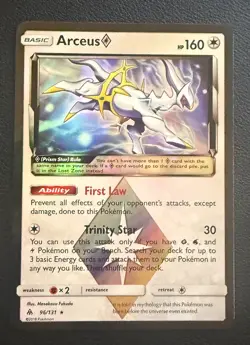 Arceus Prism Star 96/131 Forbidden Light NM Holo Rare Pokemon TCG 2018 - Image 1
