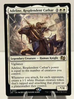 Adeline, Resplendent Cathar (Anime) 57 R Foundations Jumpstart NM MTG - Image 1