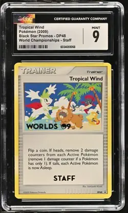CGC 9 Tropical Wind – 2009 Pokemon Black Star Promo DP48 – World Championships - Image 1