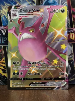 Pokemon TCG Crobat VMAX SWSH Black Star Promos SWSH099 Regular Promo - Image 1